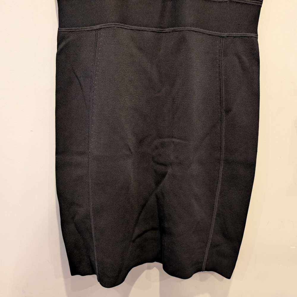 Theory Sleeveless Little Black Textured Midi Dress Sz L Office Workwear Business - Picture 3 of 7